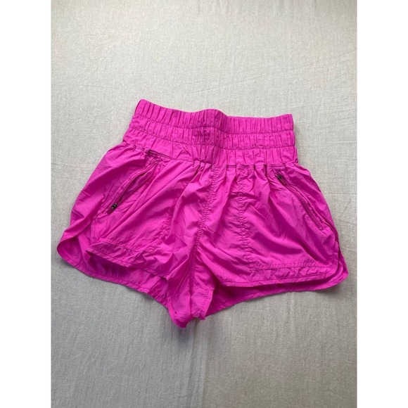 Free People Pants - Free People FP Movement The Way Home High Rise Pull-On Shorts Large Pink Running